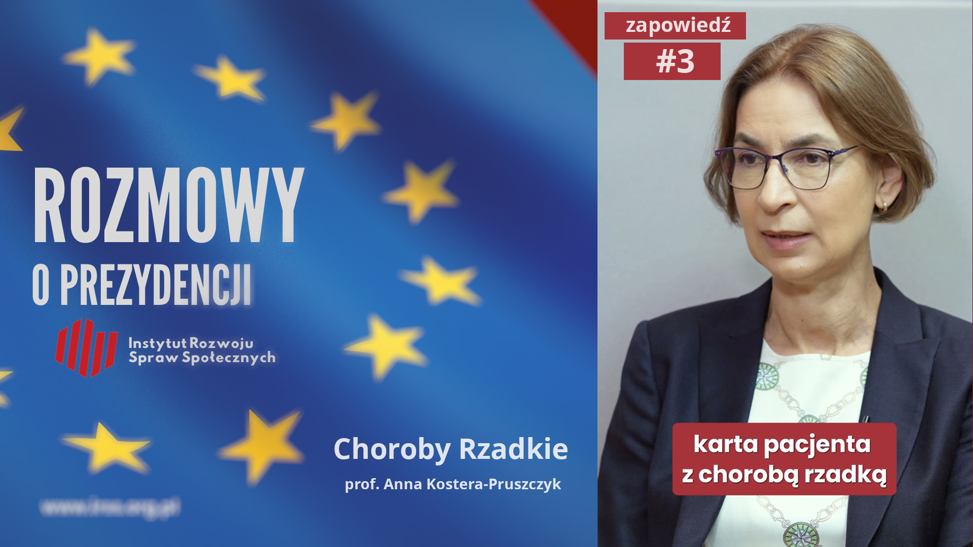 karta pacjenta z chorobą rzadką, profesor Anna kostera-Pruszczyk, choroby rzadkie, irss